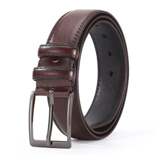European And American Fashion Men's Business Belt 2018 New Creative Gifts Belt Laser Logo Factory Wholesale - Image 4